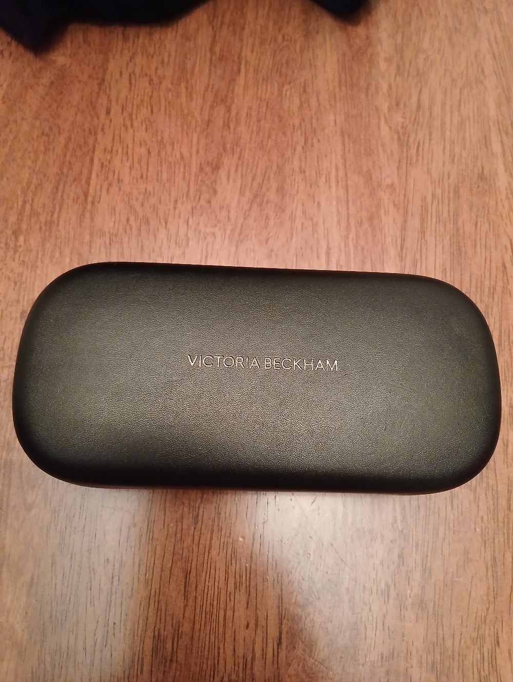 Victoria Beckham Black Sunglasses Case with Gold Logo